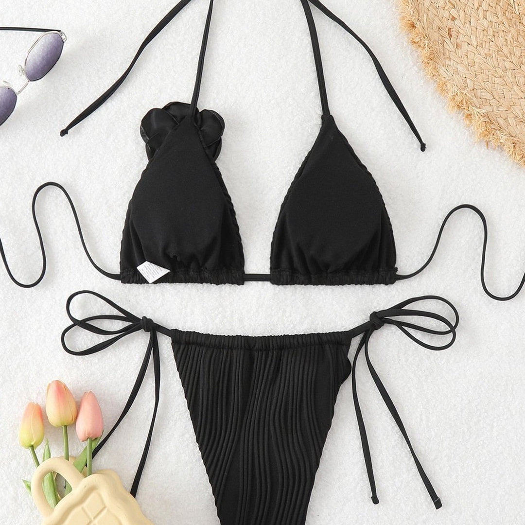 Damen Triangel-Bikini mit floralem Akzent Echo Archiv