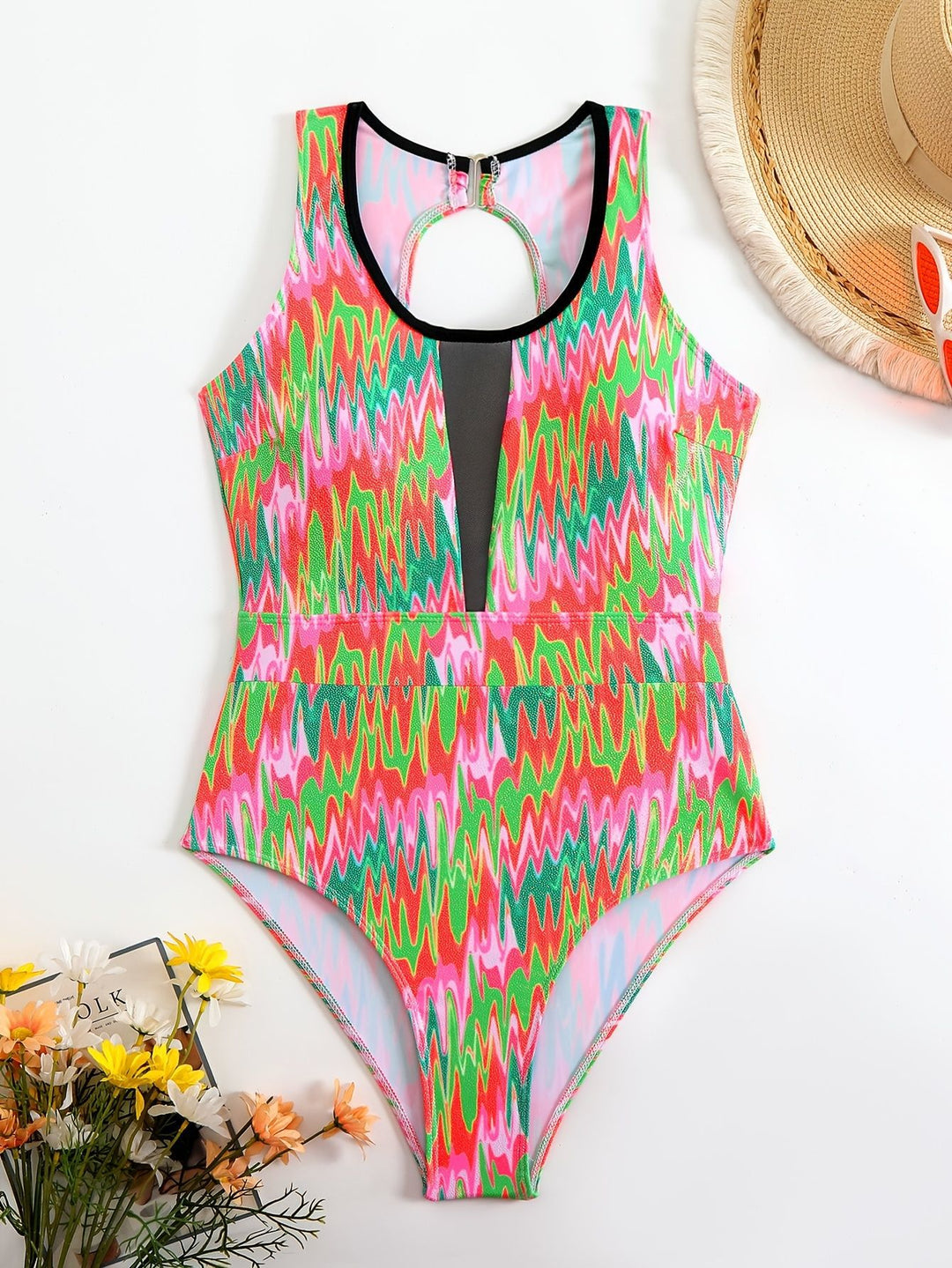 Damen Schwimmanzug mit modischem Cut-Out Echo Archiv