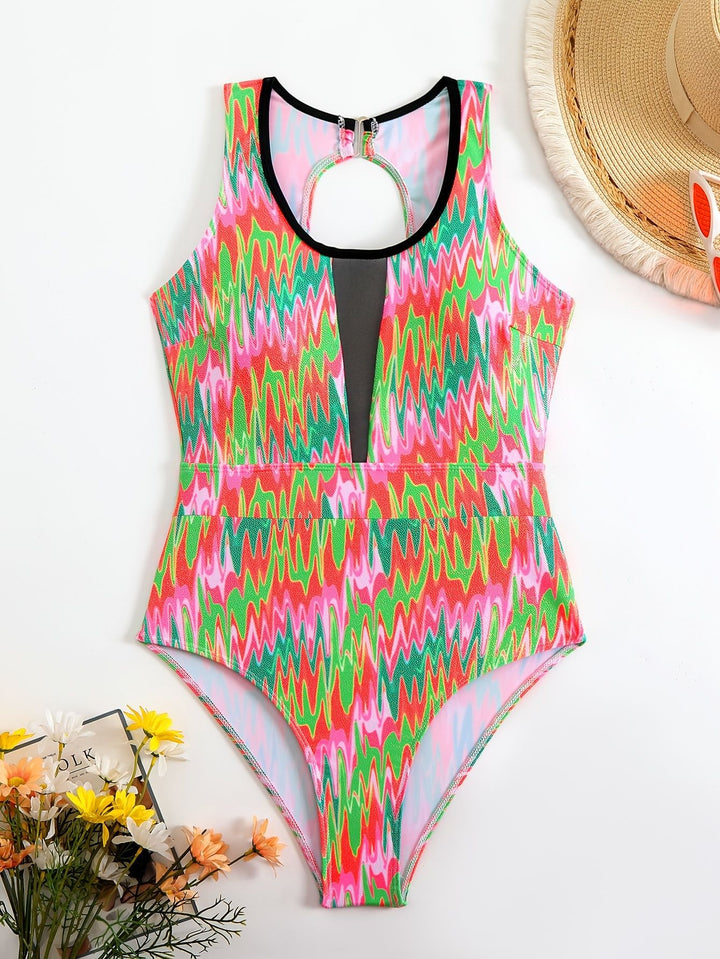 Damen Schwimmanzug mit modischem Cut-Out Echo Archiv