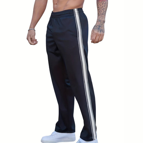 Herren Sportliche Trainingshose mit seitlichem Tape-Streifen und elastischem Bund Echoarchiv