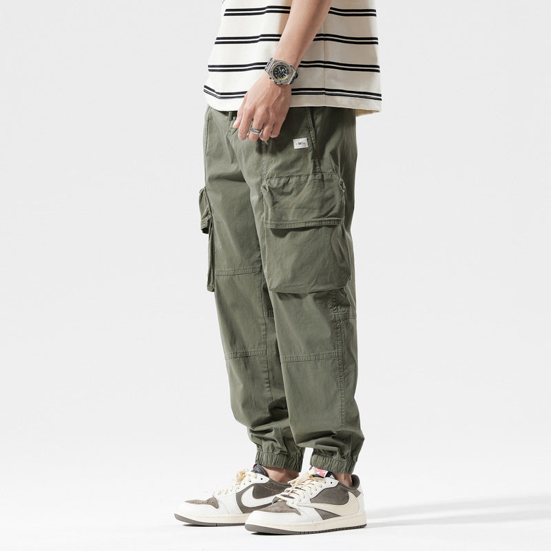 Herren lässige Cargo-Style Jogginghose mit Gummibund Echoarchiv
