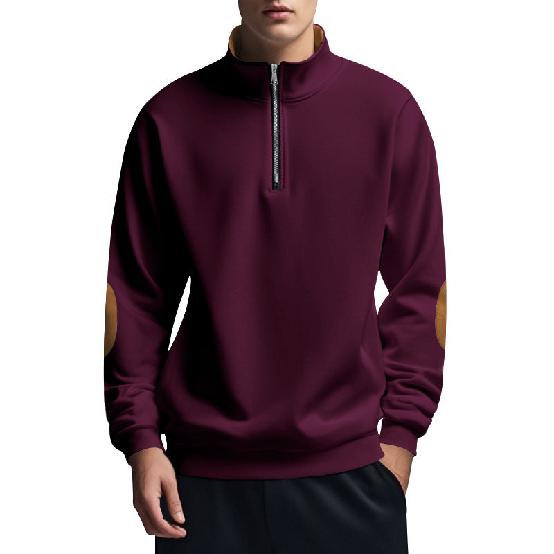 Herren funktionaler Pullover mit hohem Kragen und Reißverschluss Echoarchiv
