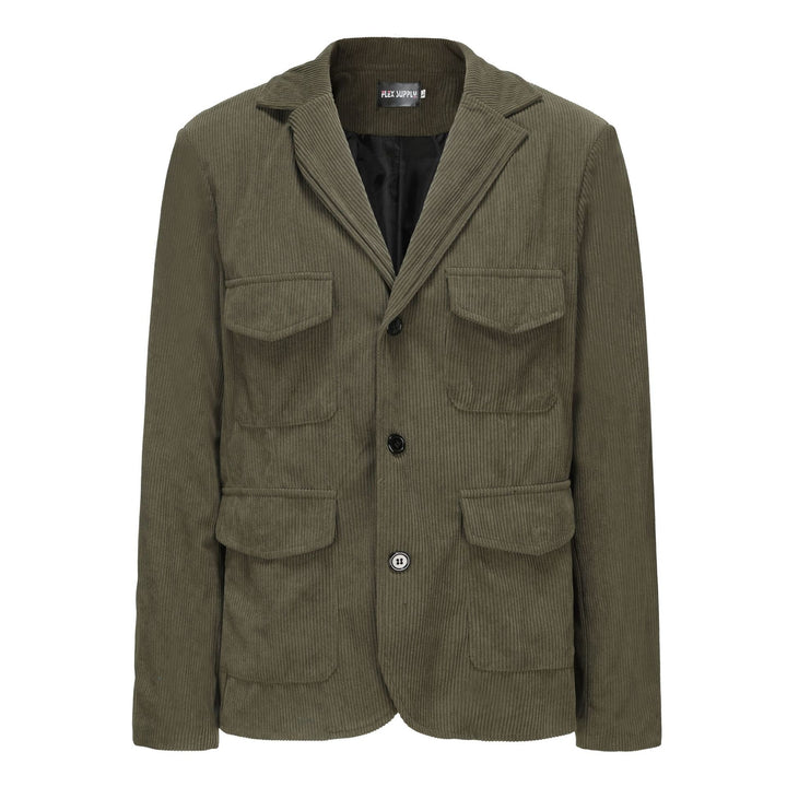 Herren modischer Cordblazer mit aufgesetzten Taschen Echoarchiv