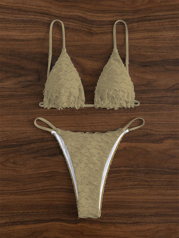 Damen Triangel-Bikini mit trendigen Rüschendetails Echo Archiv