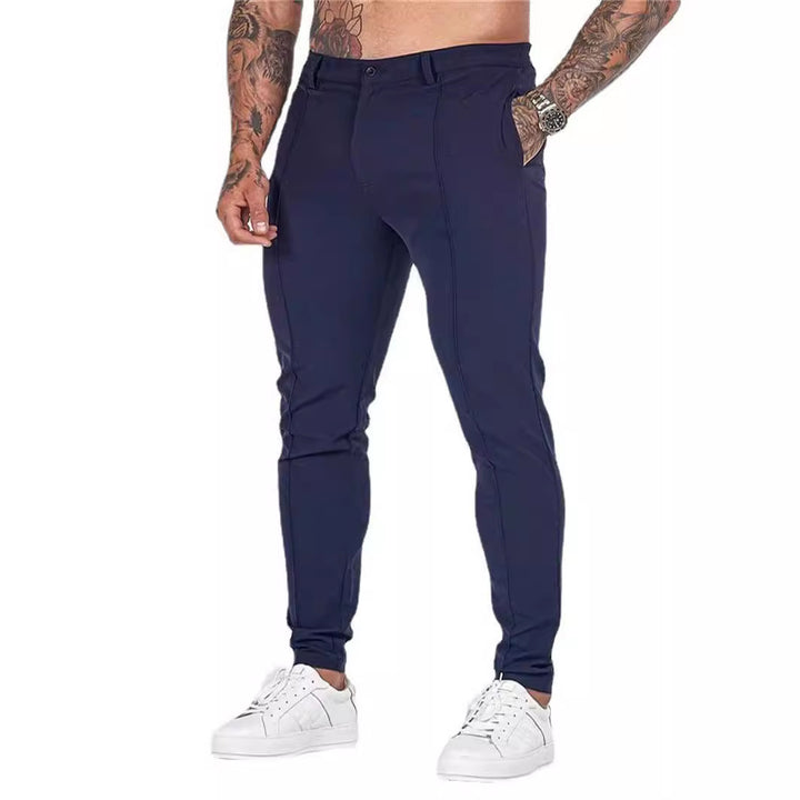 Herren Modische Slim-Fit Jogginghose mit elastischem Bund und seitlichen Taschen Echoarchiv