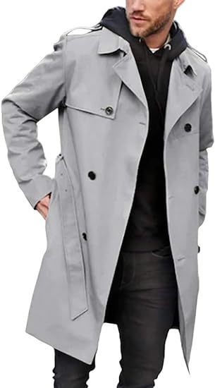 Herren Trenchcoat mit klassischem Stil Echoarchiv