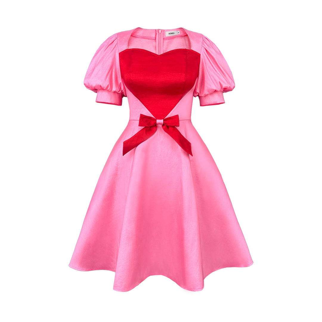 Damen festliches Kleid mit herzförmigem Oberteil und taillierter Silhouette Echo Archiv