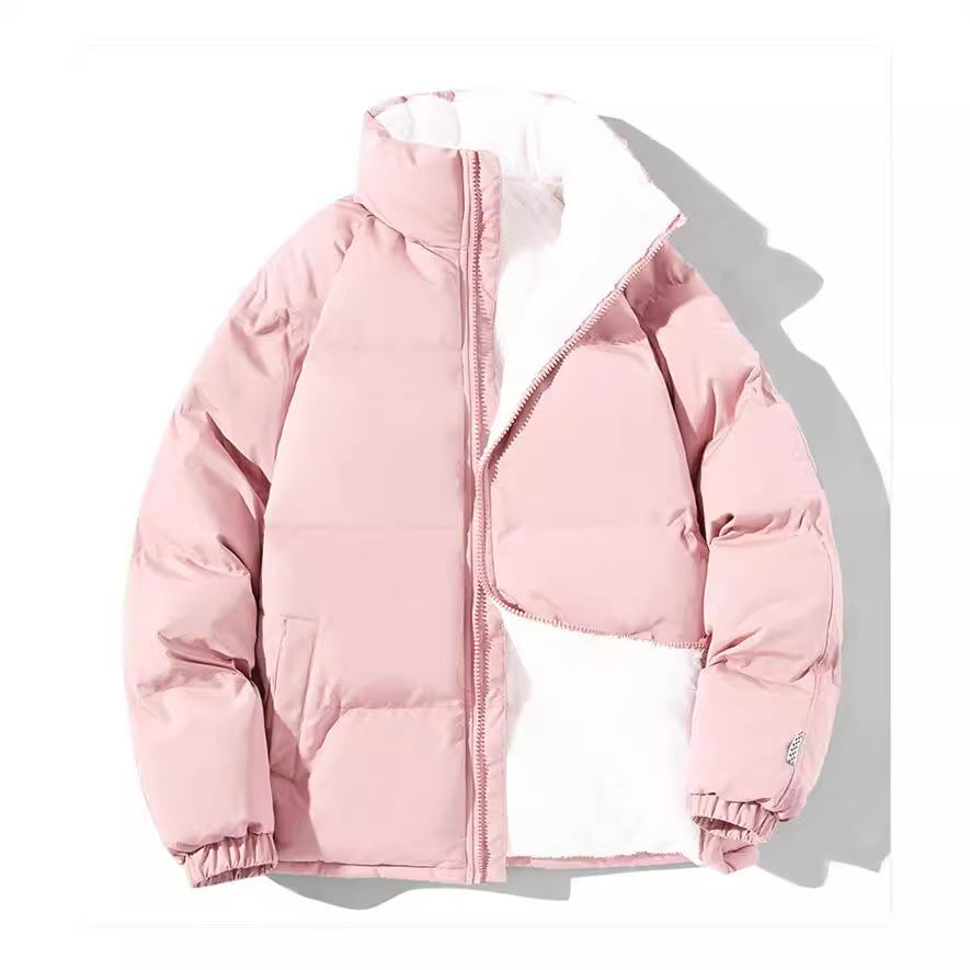 Damen gesteppte Thermo-Bomberjacke mit weicher Teddy-Fütterung und hohem Stehkragen – Avenza