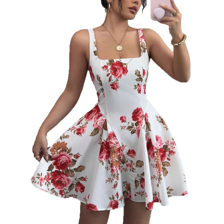 Damen Sommerliches Fit-and-Flare Kleid mit Blumenmuster Echo Archiv