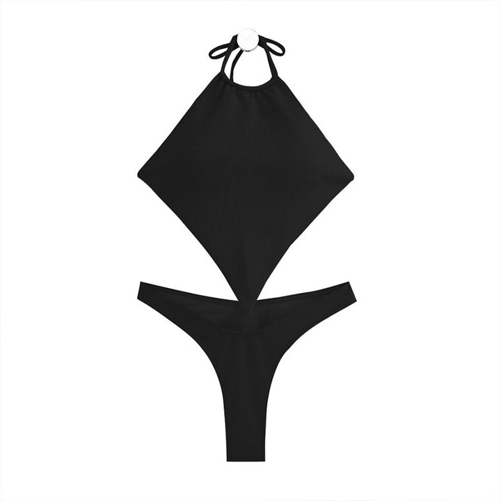 Damen Bikini-Set mit raffiniertem Wickeloberteil und hoch tailliertem Höschen Echo Archiv