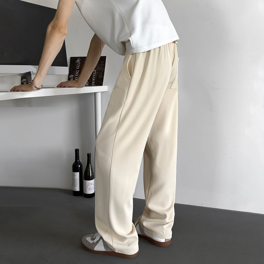 Herren Weite Relaxed-Fit Loungehose mit elastischem Bund und Tunnelzug Echo Archiv