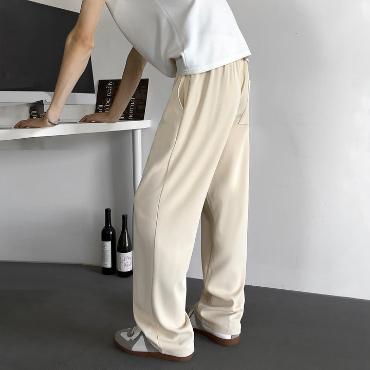 Herren Weite Relaxed-Fit Loungehose mit elastischem Bund und Tunnelzug Echo Archiv