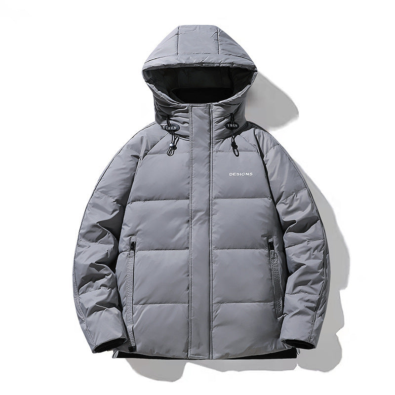Herren Wattierte Kapuzenjacke mit Thermoisolierung und Stehkragen Echo Archiv