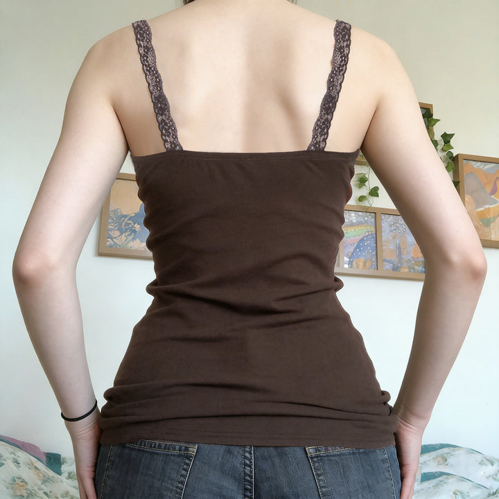 Damen Spitzen-Trägertop mit elegantem Design und zarten Rüschen Echo Archiv