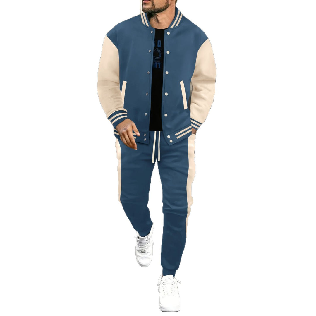 Herren stylischer Freizeitanzug mit atmungsaktiver Jacke und bequemen Jogginghosen Echoarchiv