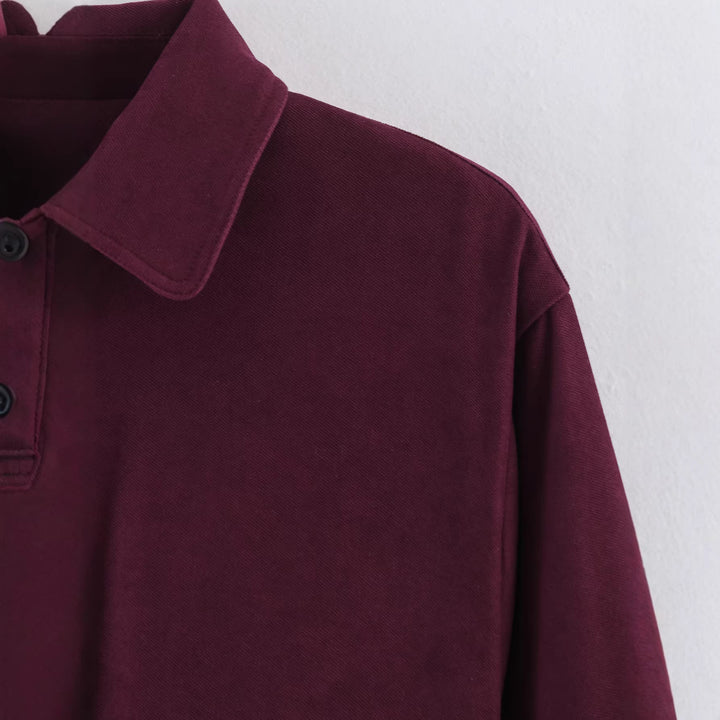 Damen Kurze Boxy‑Jacke aus Velourslederimitat mit Reißverschluss und Gummisaum Echoarchiv