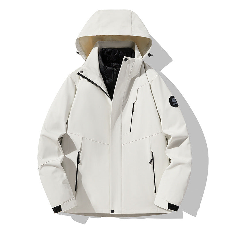 Herren Dreifach kombinierbare Funktionsjacke mit abnehmbarer Steppweste Echoarchiv