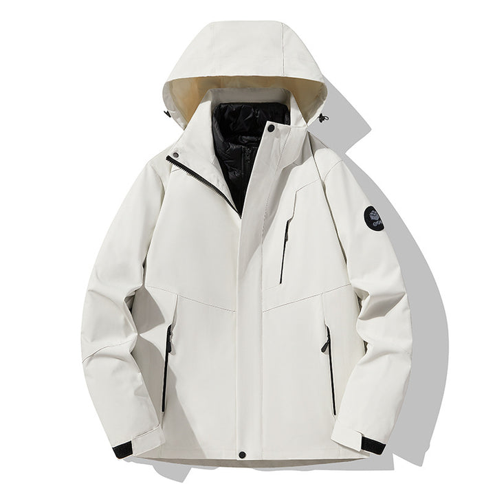 Herren Dreifach kombinierbare Funktionsjacke mit abnehmbarer Steppweste Echoarchiv