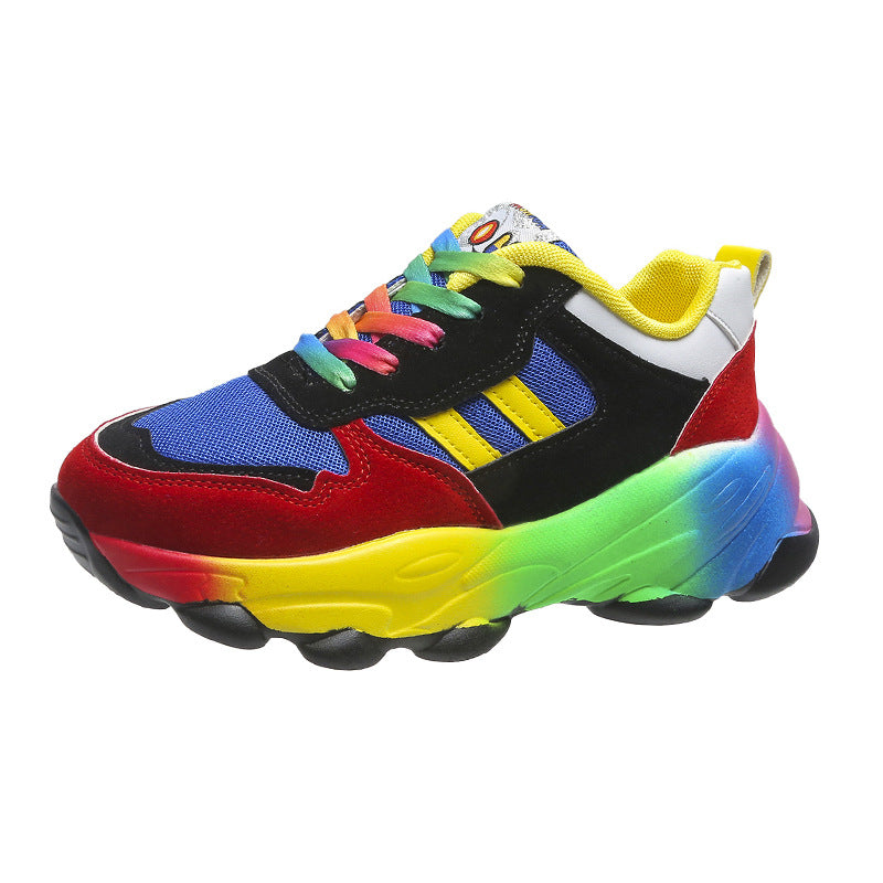 Damen nan auffälliger Plateau-Sneaker mit massiver Profilsohle, atmungsaktiven Mesh-Einsätzen und gepolstertem Komfortfußbett Echo Archiv