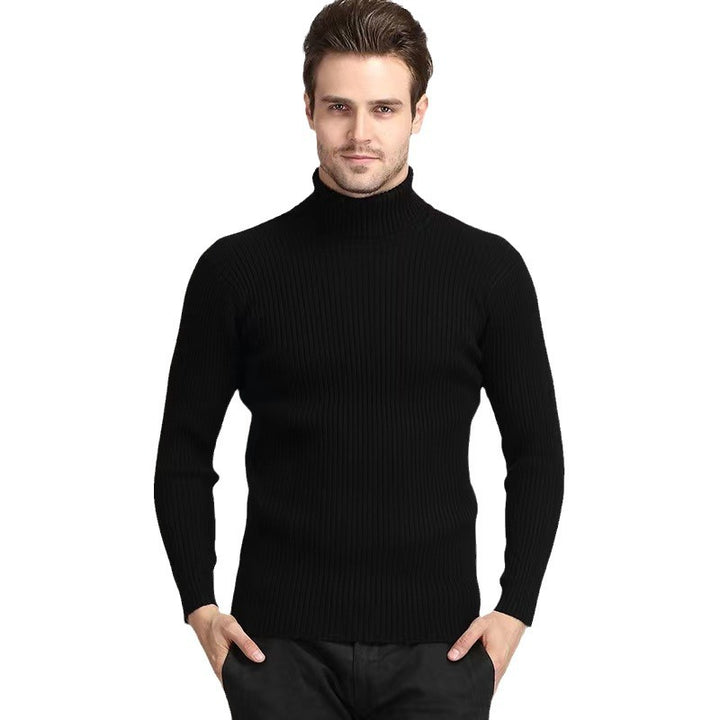Herren Rollkragenpullover aus feinem Rippstrick Echoarchiv