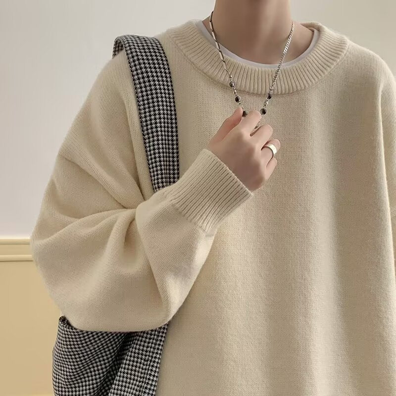 Damen Bequemer Oversize-Pullover Echoarchiv