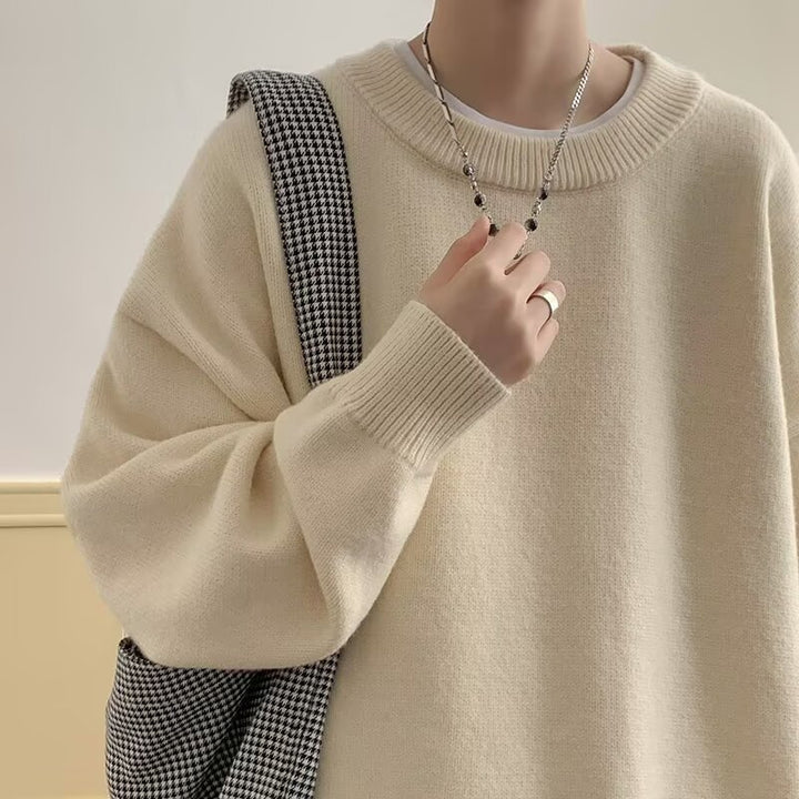 Damen Bequemer Oversize-Pullover Echoarchiv