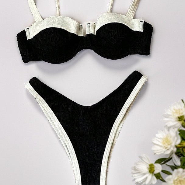 Damen Bikini mit gepolstertem Oberteil und verstellbaren Trägern Echo Archiv