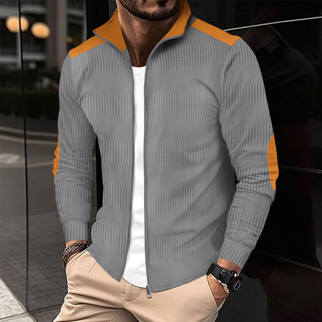 Herren sportliche Funktionsjacke mit modischem Stehkragen und atmungsaktiven Eigenschaften Echoarchiv