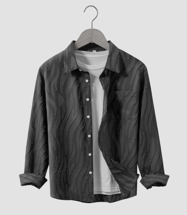 Herren lässige Designer-Hemdjacke Echoarchiv