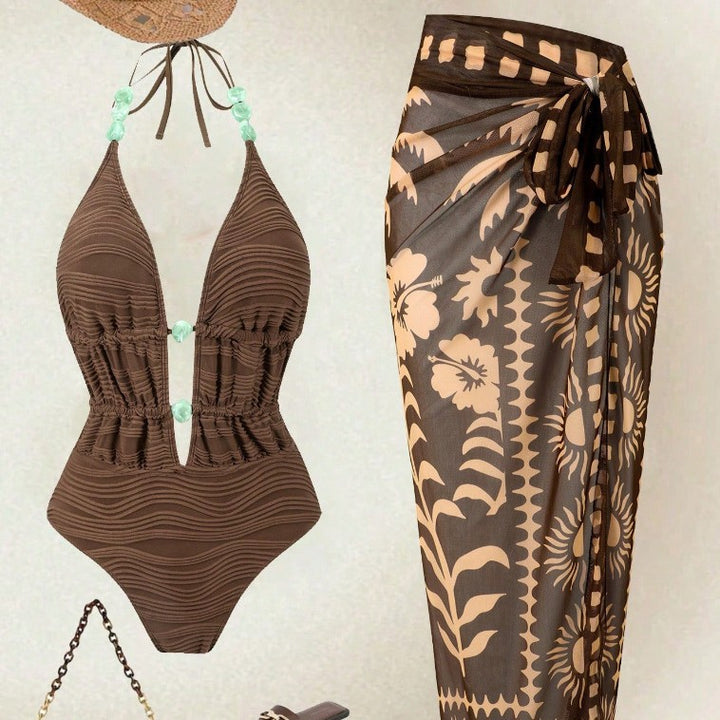 Damen Badeanzug mit raffinierten Details Echo Archiv