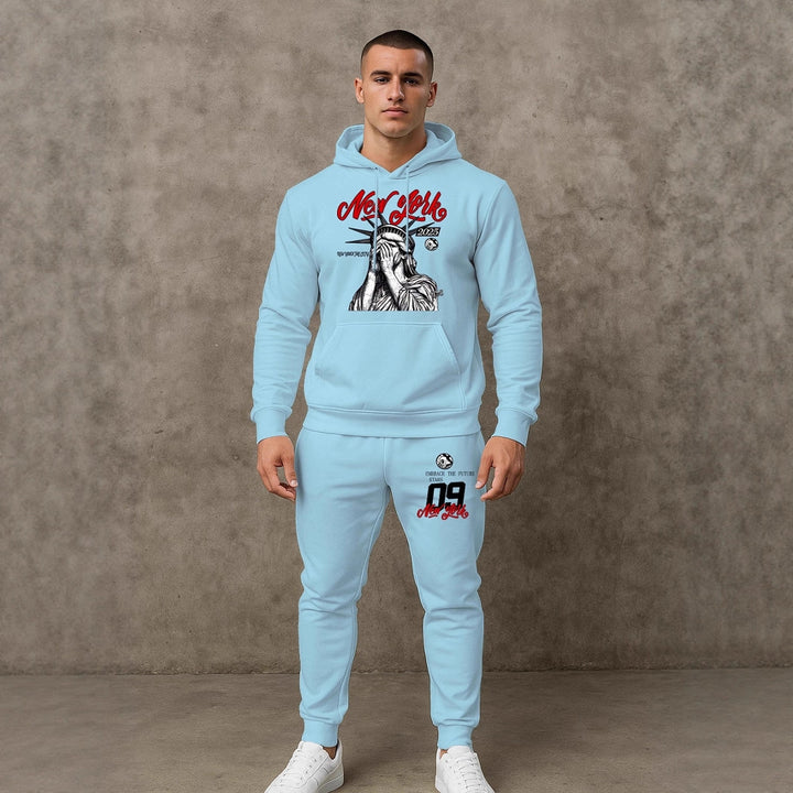 Herren lässiger Kapuzenpullover mit Hosen Echoarchiv
