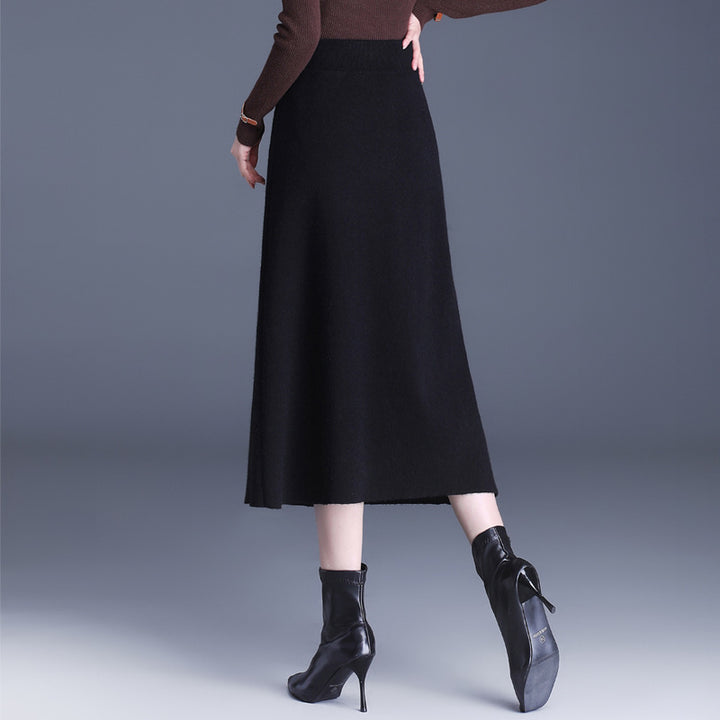Damen Eleganter Maxirock mit praktischen Taschen und Knopfdetails Echo Archiv