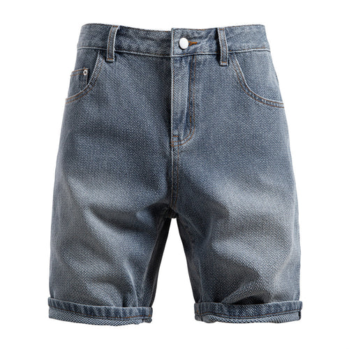 Herren nan Jeansshorts mit Umschlag, mittelhoher Bund und klassischer Taschenaufteilung Echo Archiv