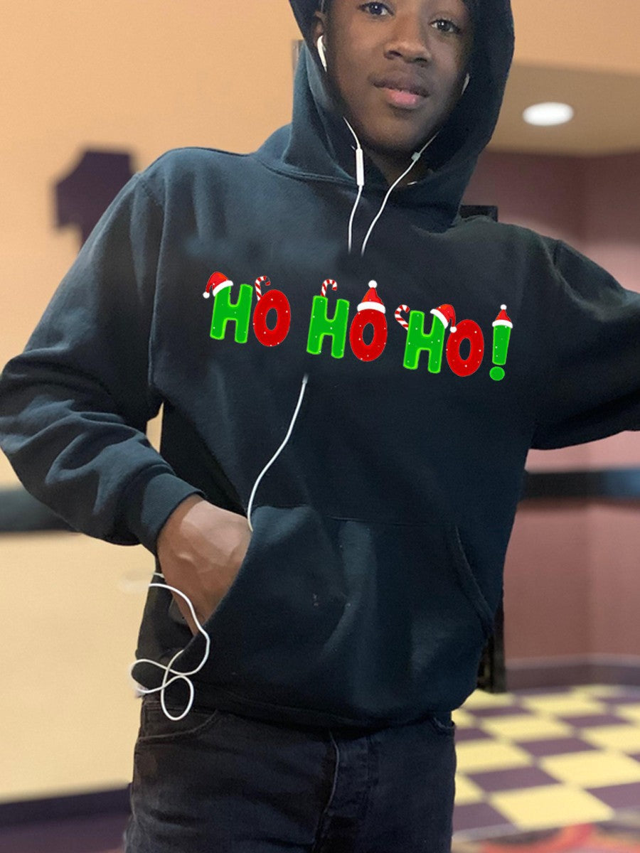 Herren Hoodie mit festlichem Schriftzug Echoarchiv