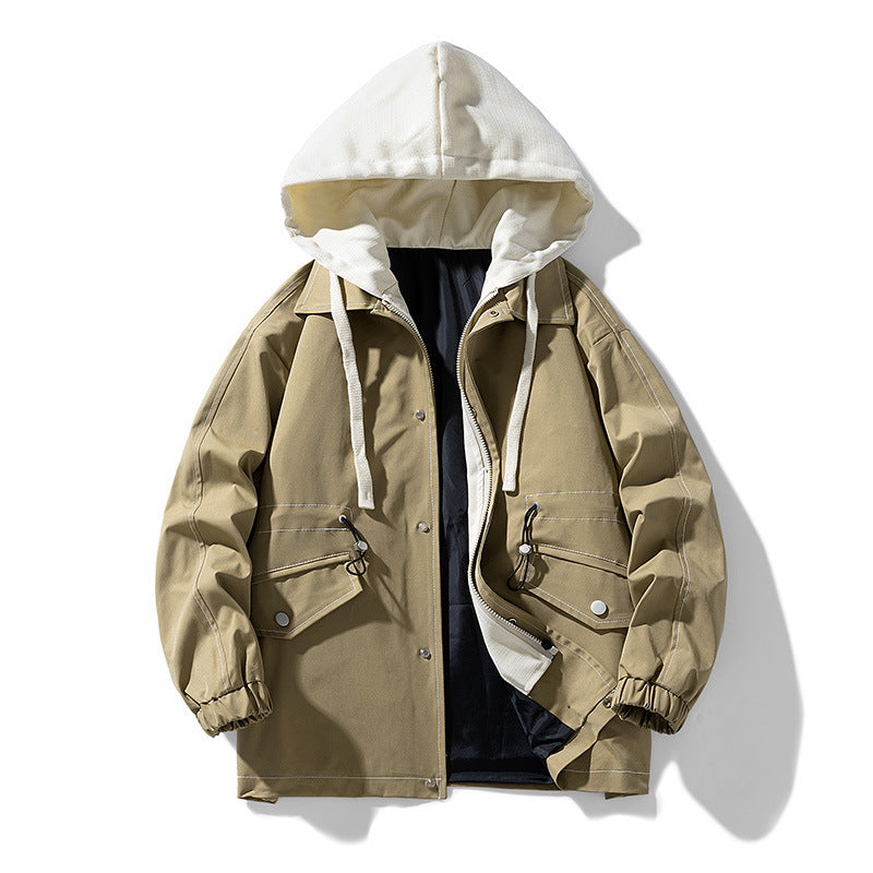 Herren Utility-Fieldjacke mit Kontrastkapuze, verstellbarem Saum und großen Pattentaschen Echo Archiv