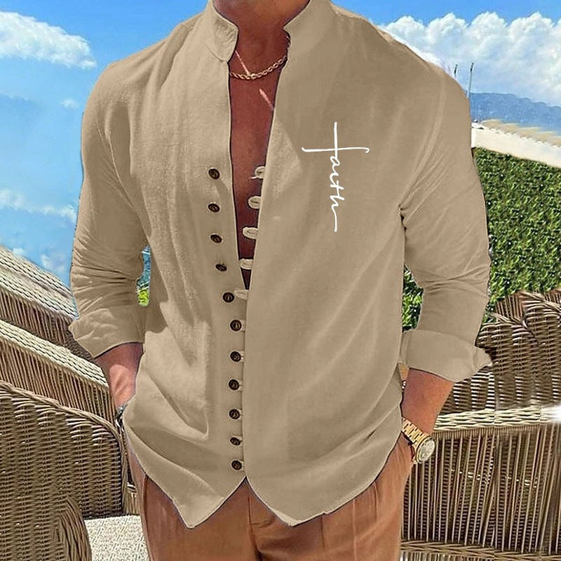 Herren luftige Hemdbluse Echoarchiv