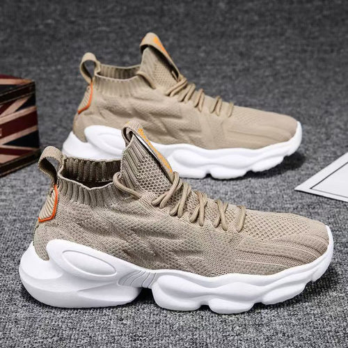 Damen Sportliche Rundsocken Sneakers mit atmungsaktiver Strickoberfläche und dynamischem Design Echo Archiv