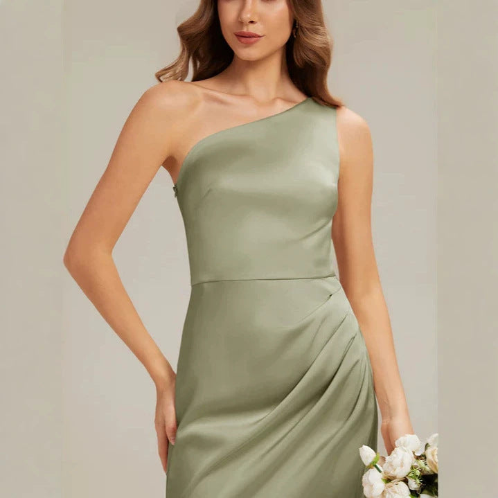 Damen Elegantes One-Shoulder Abendkleid mit Drapierung Echo Archiv
