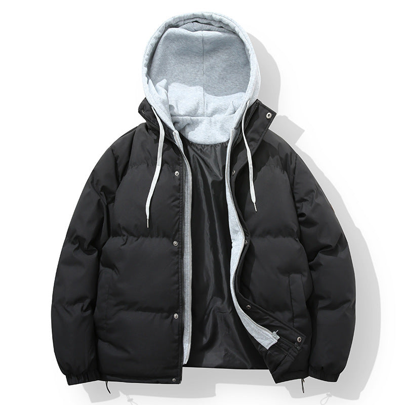 Herren wattierte Steppjacke mit integriertem Hoodie-Innenlayer und winddichter Außenlage Echo Archiv