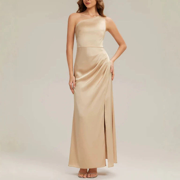 Damen Elegantes One-Shoulder Abendkleid mit Drapierung Echo Archiv
