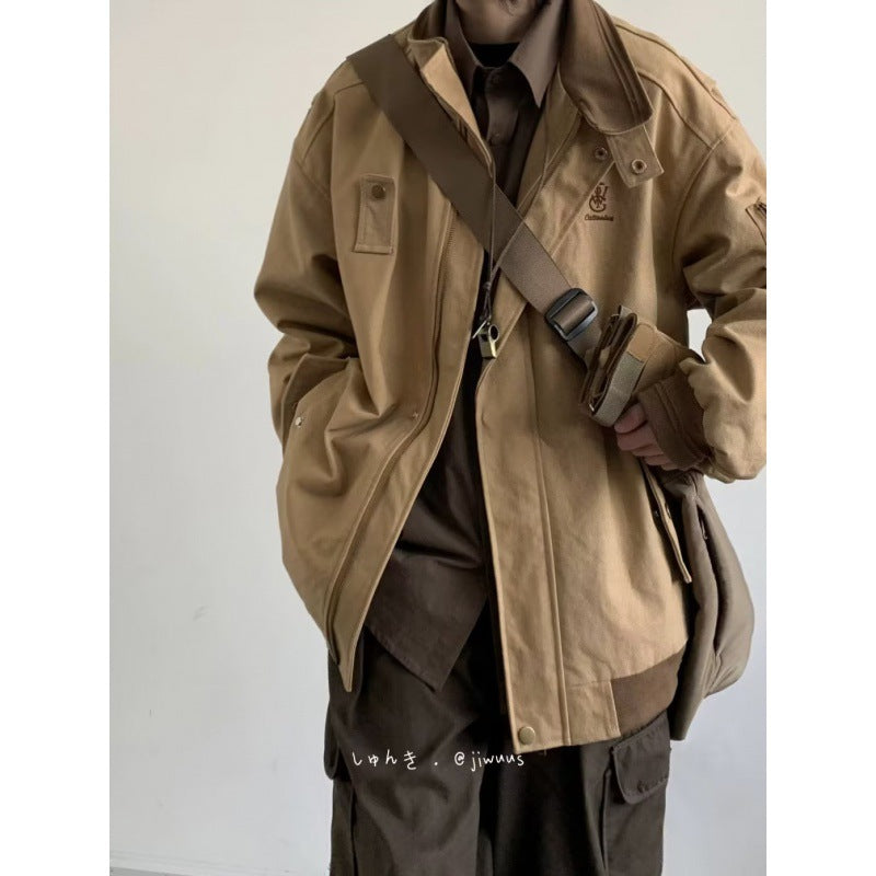 Unisex modische Utility-Jacke mit praktischen Taschen Echoarchiv