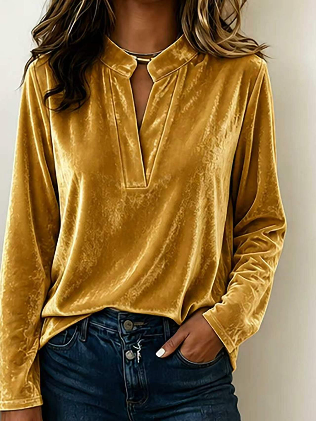 Damen Elegante Veloursbluse Echo Archiv