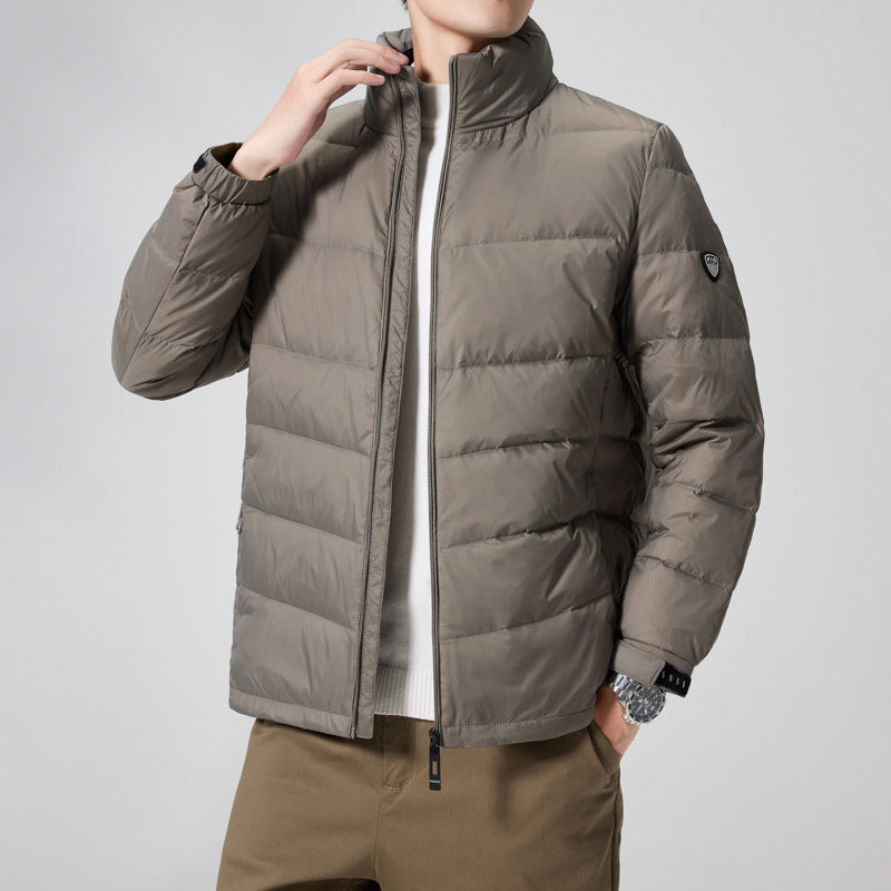Herren Leichte gesteppte Thermojacke mit Stehkragen und winddichter Isolierung Echo Archiv