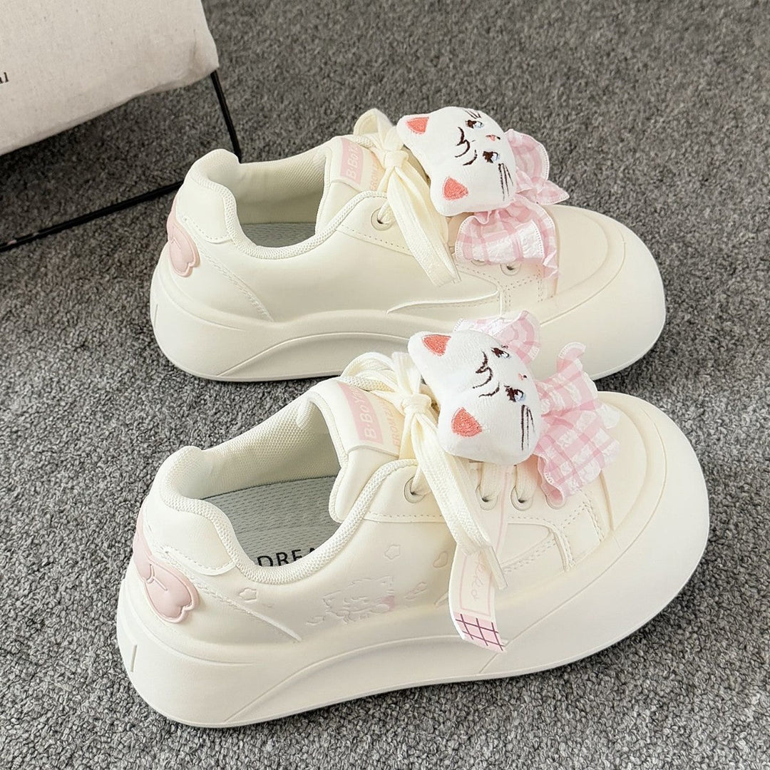 Damen Sportliche Sneaker mit verspieltem Katzenmotiv und weich gepolsterter Sohle Echo Archiv