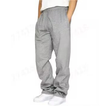 Damen ungekürzte Relax-Freizeithose mit hohem Komfortbund, innenliegendem Kordelzug und seitlichen Eingrifftaschen – Avélisse