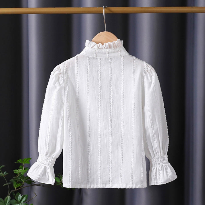 Mädchen Rüschenbluse mit eleganten Spitzenakzenten Echo Archiv