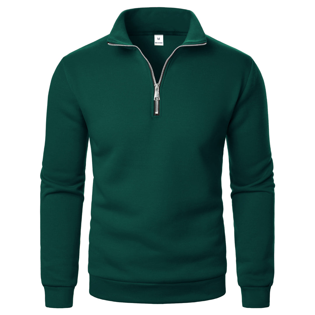 Herren warme Fleece Pullover mit halbem Reißverschluss Echoarchiv
