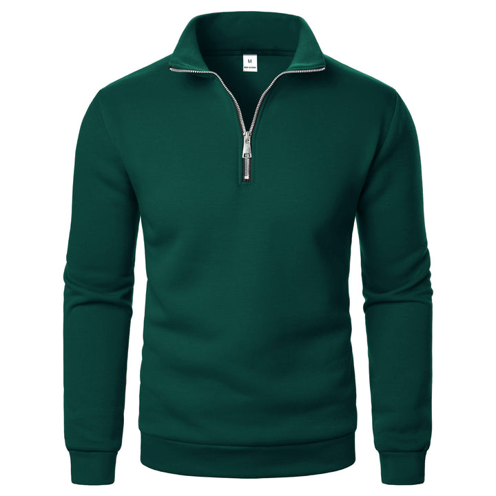 Herren warme Fleece Pullover mit halbem Reißverschluss Echoarchiv