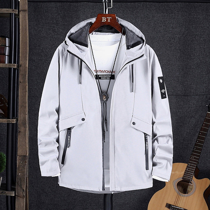Herren Softshell-Fieldblouson mit Kapuze, verdecktem Zwei-Wege-Reißverschluss und multiplen Utility-Taschen Echo Archiv