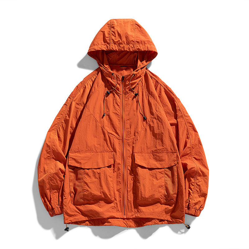 Damen Leichte Outdoor-Jacke mit Kapuze und Taschen Echo Archiv